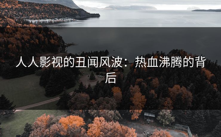 人人影视的丑闻风波：热血沸腾的背后